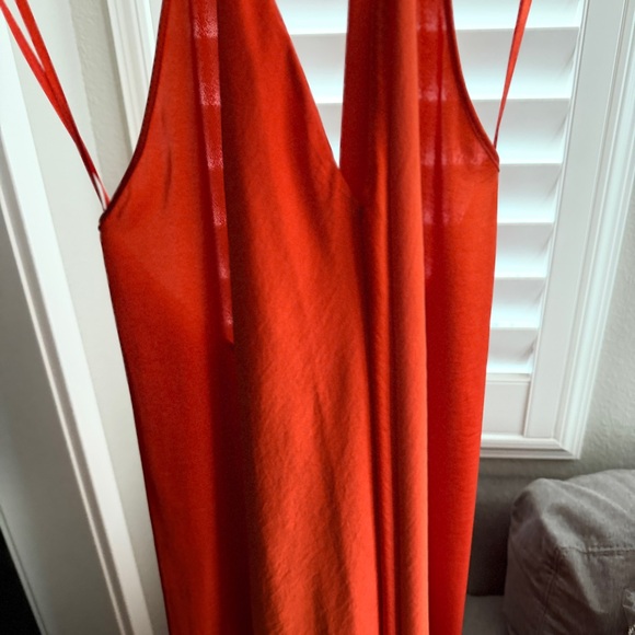 BCBGMaxAzria Vibrant Orange Backless Dress - Picture 4 of 6